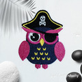 Pirate Owl Machine Embroidery Design - 4 sizes
