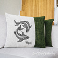 Pisces zodiac sign Machine Embroidery Design - 6 sizes