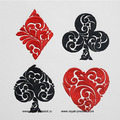 Playing Cards Symbols Machine Embroidery Designs