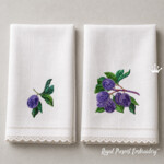 Plum Branches Machine Embroidery Design Set - 2 Sizes