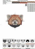 Pocket Red Panda Machine Embroidery Design
