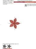 Poinsettia Christmas Star Brooch FSL