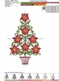 Poinsettia Christmas Tree Set - 3 sizes