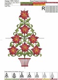 Poinsettia Christmas Tree Set - 3 sizes