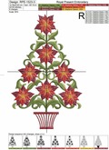 Poinsettia Christmas Tree Set - 3 sizes