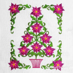 Poinsettia Christmas Tree Set - 3 sizes