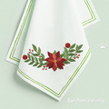 Poinsettia Wreath Super Set Machine Embroidery Designs - 7 sizes