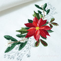 Poinsettia border with berries Machine Embroidery Design - 4 sizes