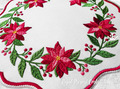 Mega Poinsettia table placemat ITH - 4 sizes