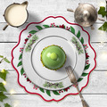 Mega Poinsettia table placemat ITH - 4 sizes