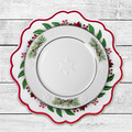 Mega Poinsettia table placemat ITH - 4 sizes