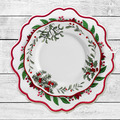 Mega Poinsettia table placemat ITH - 4 sizes