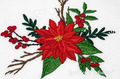 Poinsettia winter bouquet Machine Embroidery Design - 2 sizes