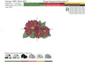 Poinsettia with Border set - 5 sizes