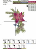 Poinsettias Set Machine Embroidery Designs