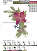 Poinsettias Set Machine Embroidery Designs