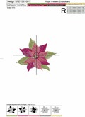Poinsettias Set Machine Embroidery Designs