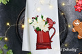Poinsettias in a red jug - 4 sizes