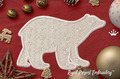 Polar Bear Applique machine embroidery design - 5 sizes