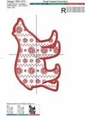 Polar Bear Applique machine embroidery design - 5 sizes