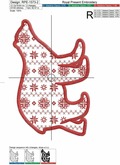 Polar Bear Applique machine embroidery design - 5 sizes