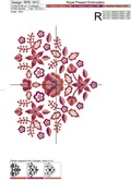 Polish Folk Heart Machine Embroidery Design - 3 sizes