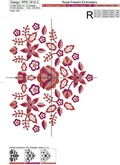 Polish Folk Heart Machine Embroidery Design - 3 sizes