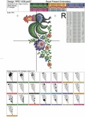 Polish Roosters border Machine Embroidery Design - 2 sizes