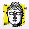 Pop Art Buddha Machine Embroidery Design - 4 sizes
