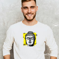 Pop Art Buddha Machine Embroidery Design - 4 sizes