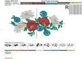 Poppies, Daisies, Cornflowers border - 5 sizes