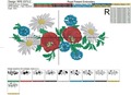 Poppies, Daisies, Cornflowers border - 5 sizes