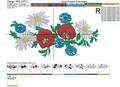 Poppies, Daisies, Cornflowers border - 5 sizes