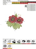 Poppies Machine Embroidery Design