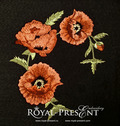 Poppies Wreath Machine Embroidery Design