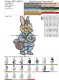 Postman Bunny Easter - 5 sizes