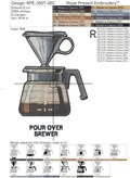 Pour Over Brewer Coffee Maker - 3 sizes