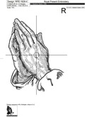 Praying Hands​ Machine embroidery design - 5 sizes