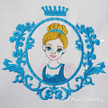 Princess Cinderella Free Machine Embroidery Design - 3 sizes