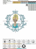Princess Cinderella Free Machine Embroidery Design - 3 sizes
