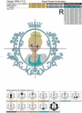 Princess Cinderella Free Machine Embroidery Design - 3 sizes