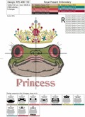 Princess Frog - 2 sizes