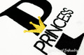 Princess Inscription with crown Machine embroidery design