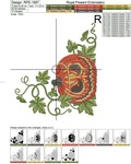 Pumpkin Jack Corner Machine Embroidery Designs Set