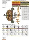 Pumpkin Jack Machine Embroidery Design - 6 sizes