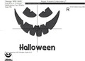 Pumpkin Jack-o'-lantern face Machine embroidery design - 3 sizes