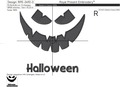 Pumpkin Jack-o'-lantern face Machine embroidery design - 3 sizes