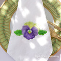 Purple pansy flower