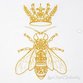 Queen Bee Digital Embroidery Design - 5 sizes