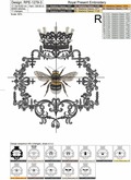 Royal Bee in a Frame - 3 sizes
